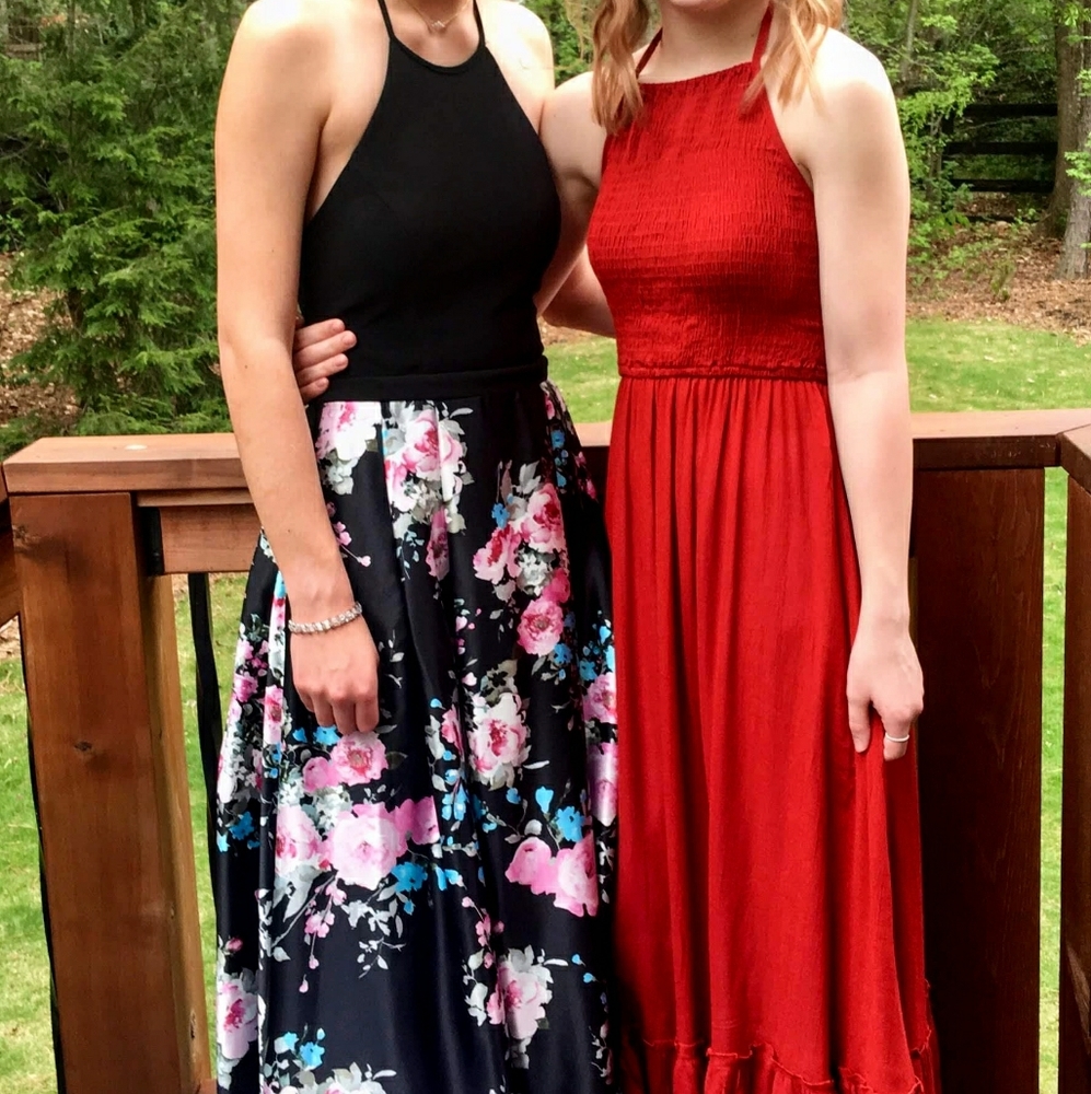 Black/Pink Prom Dress